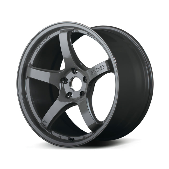 Gram Lights 57CR 18x9.5 +38 5x114.3 Glossy Gray Wheel