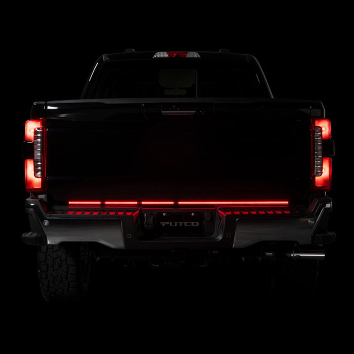 Putco 2024+ Ford F150 w/Factory LED Tail Light & OBS 60in Freedom Blade Tailgate Light Bar