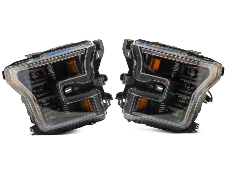 Raxiom 15-17 Ford F-150 CXR Series LED Headlights- Black Housing- Clear Lens