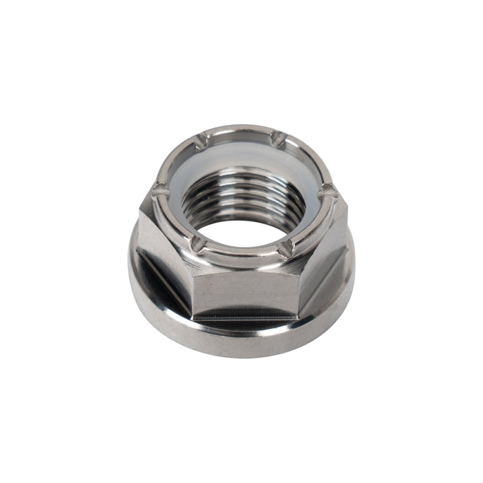 Wilwood nut 3/8-24 nylon self lock hex flange titanium GR5