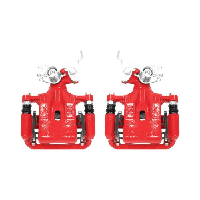 Power Stop 06-12 Ford Fusion Rear Red Calipers w/Brackets - Pair