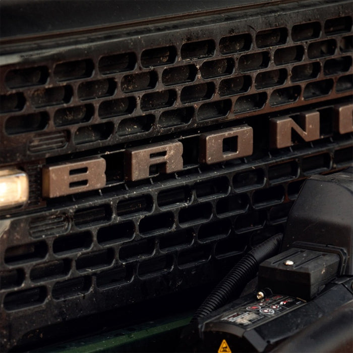 Ford Racing 2021+ Bronco Grille Lettering Overlay Kit - Bronze