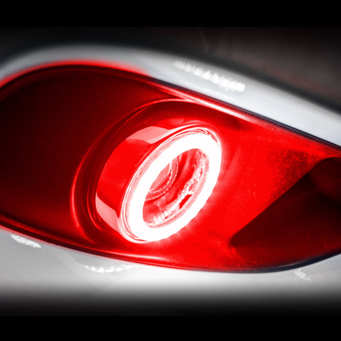Oracle 09-13 Mercedes SL63 Surface Mount LED Fog Light Halo Kit - Red
