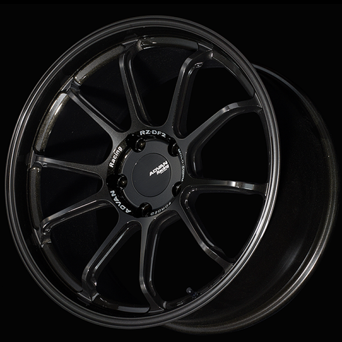 Advan RZ-DF2 for Porsche 20x8.5 / +50 Offset / 5x130 / 71.6mm Bore / Racing Titanium Black