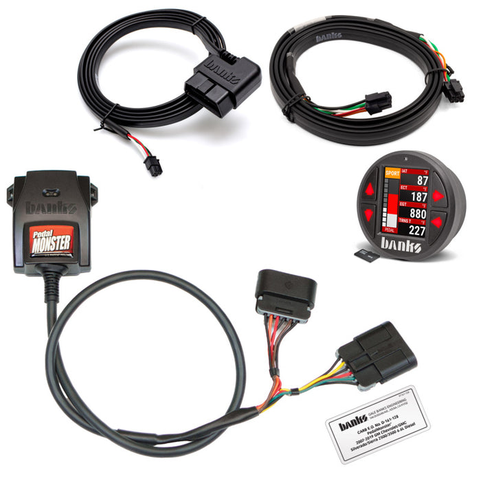 Banks Power Pedal Monster Kit Aptiv GT 150 6 Way w/iDash Data Pro 07.5-19 Chevy 2500/3500 6.6L