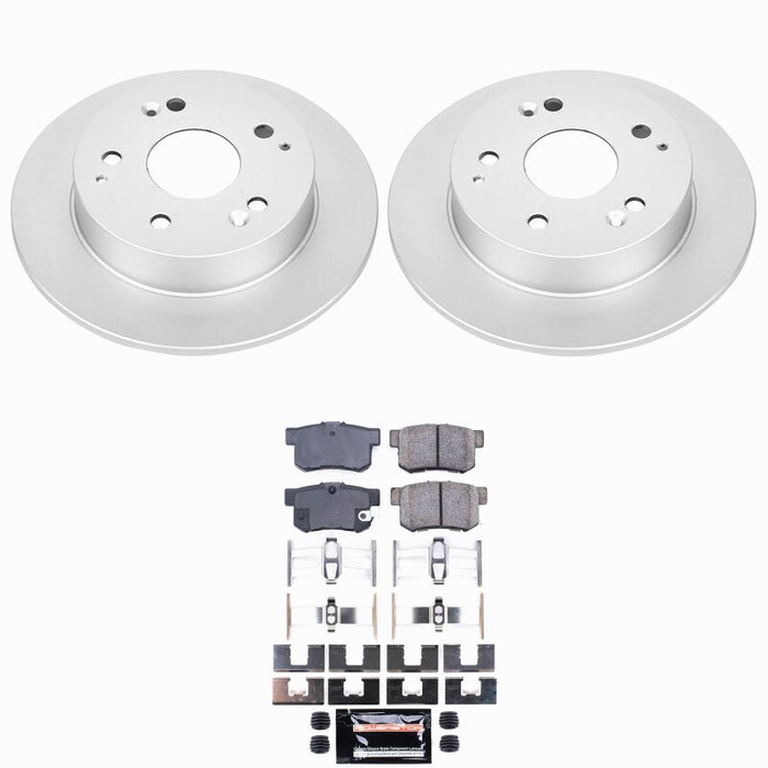 Power Stop 97-01 Acura Integra Rear Z23 Coated Brake Kit