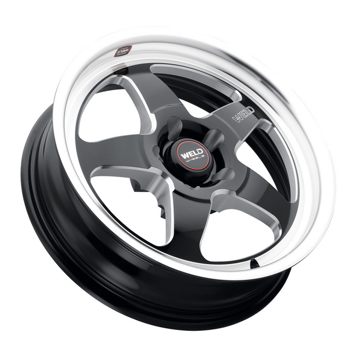 Weld S155 20x5 Ventura Drag 5x114.3 ET-38 BS1.5 Gloss BLK MIL DIA 78.1