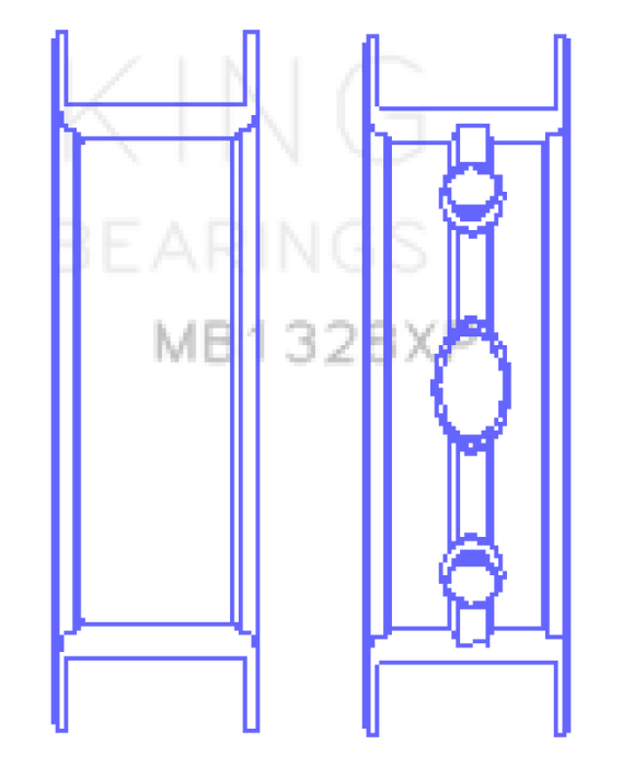 King Engine Bearings Gm Vortec /Ls-Series Gen Iii Iv (Size STDX) Main Bearing Set