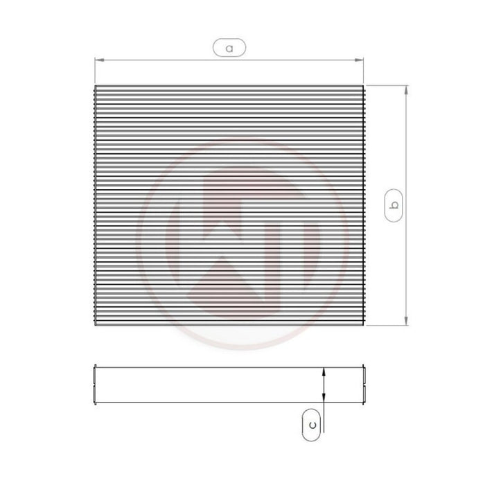 Wagner Tuning 524x468x68mm Radiator Core