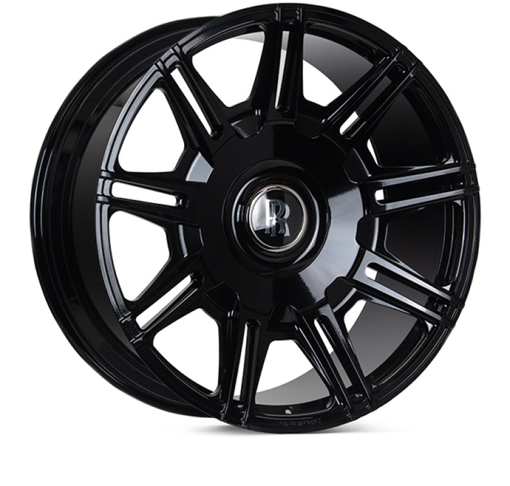 Vossen x Novitec SP2 22x10in - 5x120 BP - ET12 - Gloss Black Rolls-Royce Phantom 1st Gen Rear Wheel