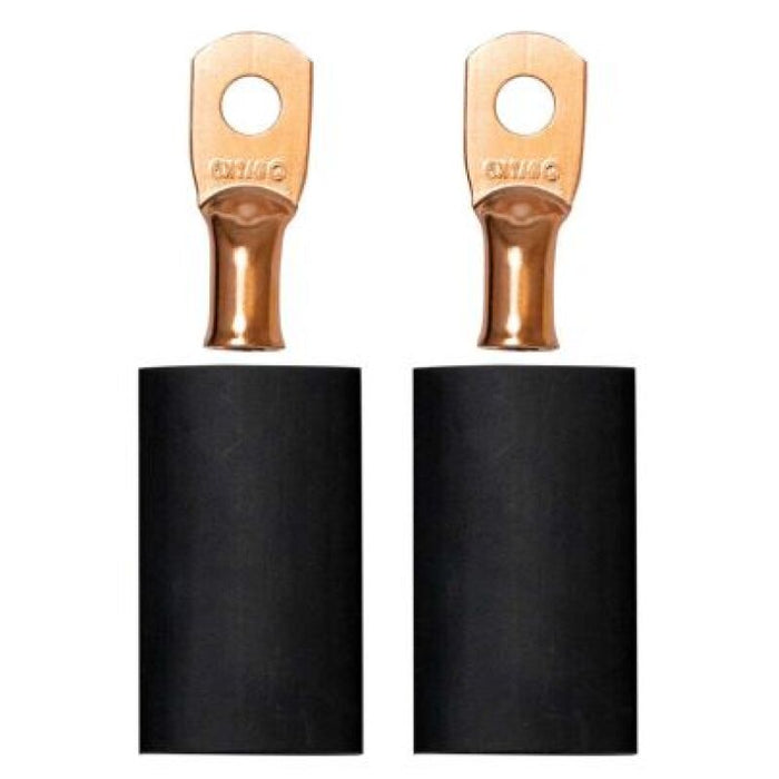 Moroso 1/4in Dia Stud 6 GA Wire Crimp/Solder Battery Cable Terminal Kit (2 Pack)