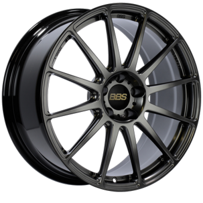 BBS FS 19x10 5x112 ET38 PFS Diamond Black Wheel -82mm PFS/Clip Req