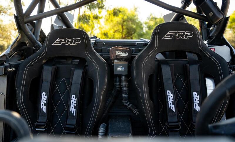 PRP Contour Suspension Seat - Black & Red