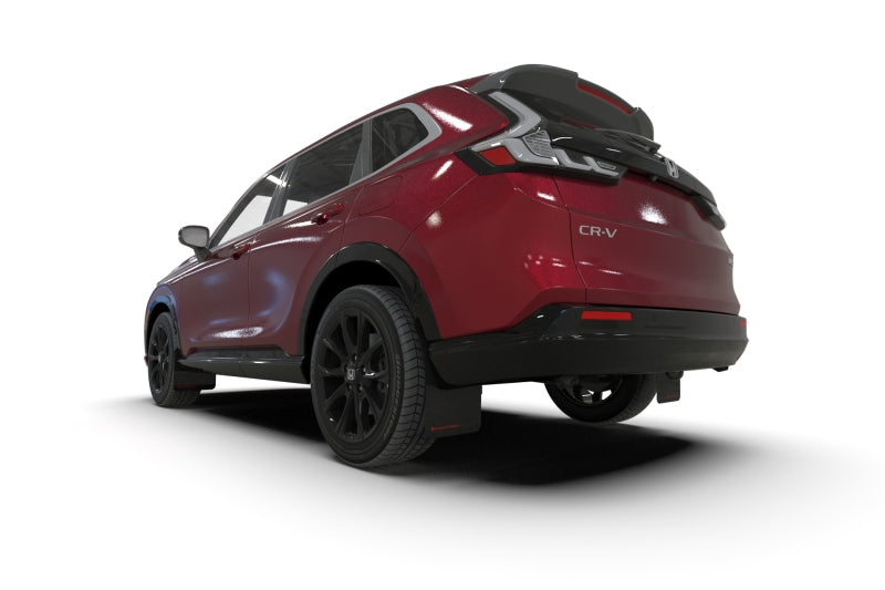 Rally Armor 23-26 Honda CR-V Black Mud Flap - Red Logo