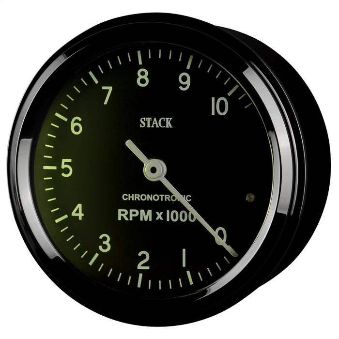 Autometer Chronocentric Tachometer - 80mm Blk - 0-10K RPM