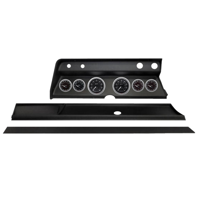 Autometer Chrono Chrome Direct Fit Dash Kit 1967 Chevy Chevelle (2 x 3-3/8in. / 4 x 2-1/16in.)