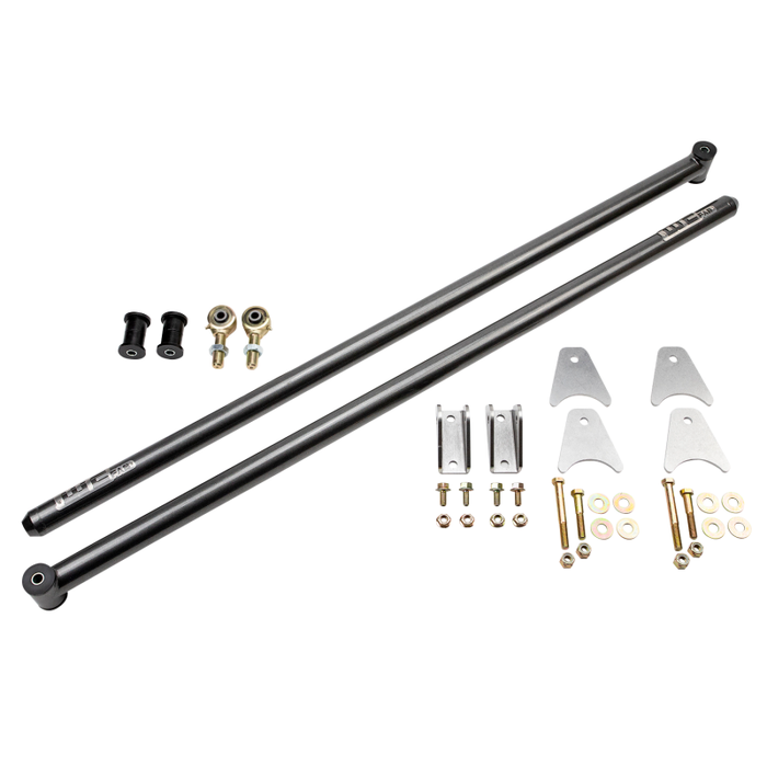 Wehrli 99-10 Ford / 94-22 RAM Univ ECLB/CCLB 68in. Traction Bar Kit - Bengal Red