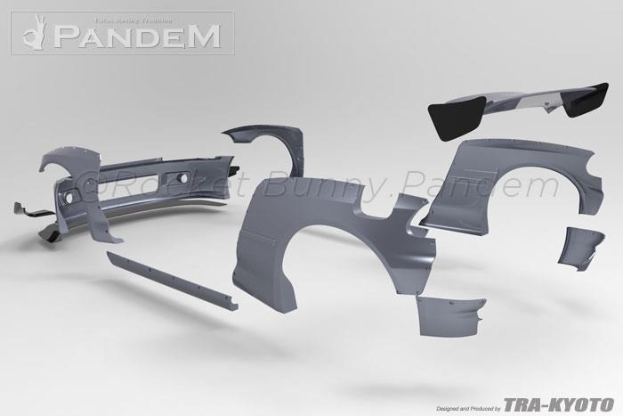 GReddy 92-95 Honda Civic EG Hatchback Pandem Rocket Bunny Side Skirts