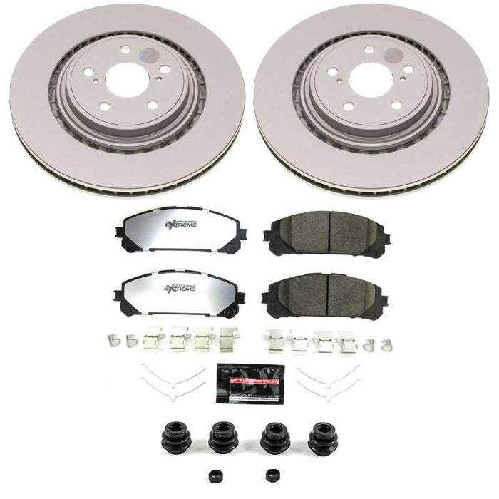 Power Stop 23-25 Lexus RX350 Front Z36 Coated Truck & Tow Brake Kit