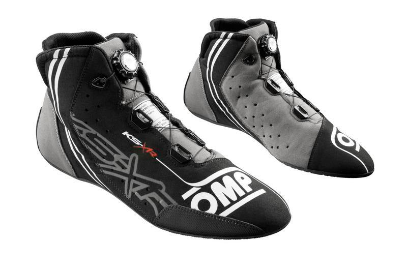 OMP KART SHOES KS-X FIA 8877-2022 BLACK/GREY/FLUO YELLOW SIZE 35