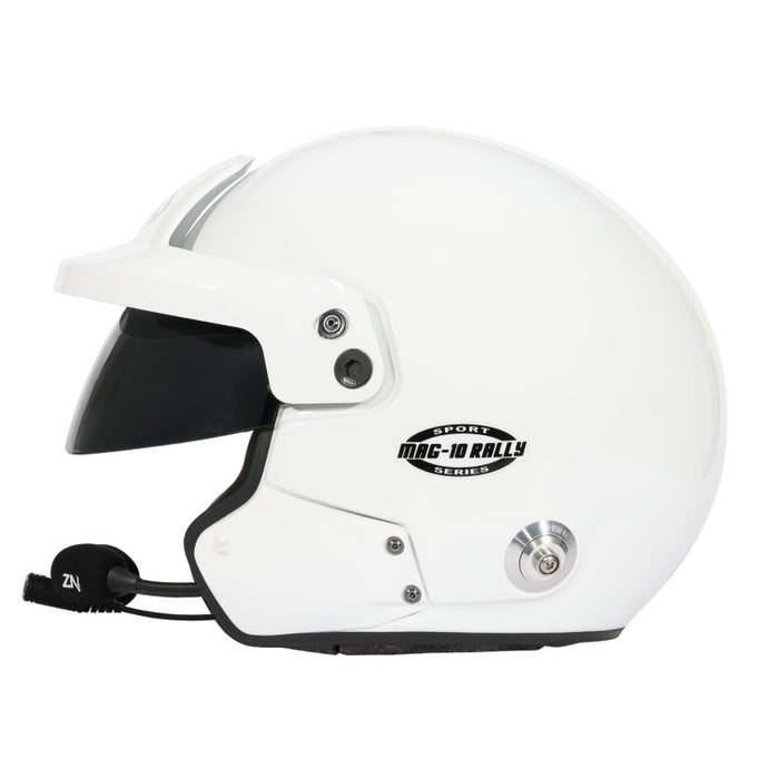 Bell Helmet Mag-10 Rally Sport White (Hans) Med(58-59) Fia8859-2024
