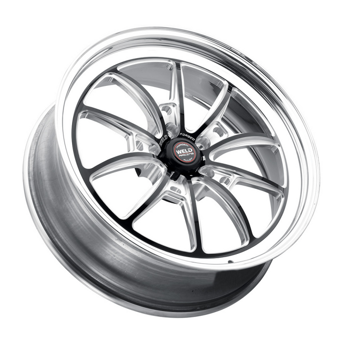 Weld S80 17x9 / 5x127 BP / 6.2in. BS (+30 Offset) Black Wheel 3.18 ID (High Pad) - Non-Beadlock
