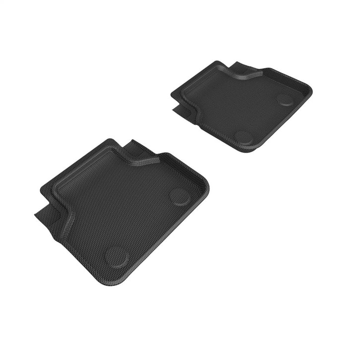3D MAXpider 2018+ BMW 8 Series Gran Coupe RWD Kagu 2nd Row Floormat - Black