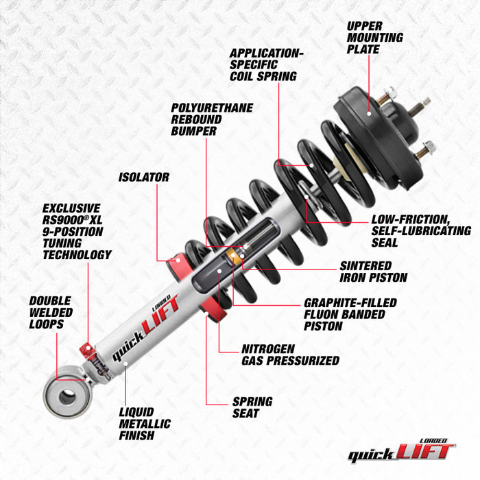 Rancho 03-19 Toyota 4Runner Front Left Quick Lift Loaded (Available MAY 2026, NO BACKORDERS)