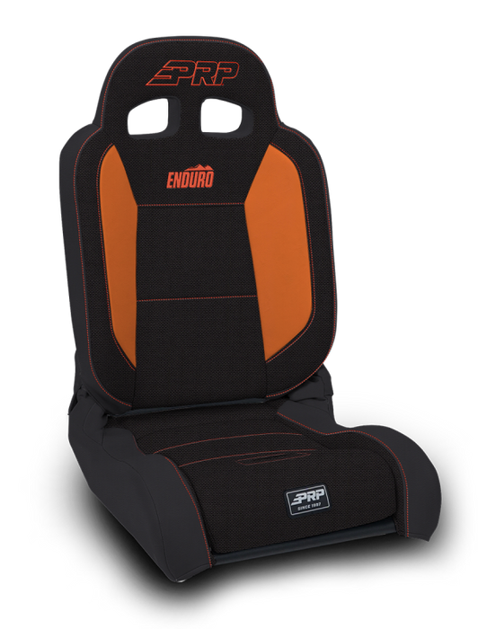 PRP EnduroDaily Reclining Suspension Seat - Black/Orange Tweed - Passenger
