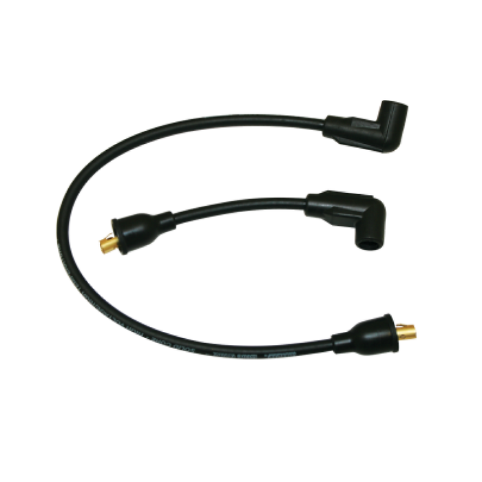 Moroso 65-78 Harley-Davidson FL/FX Solid Stainless Core Wire Set - Black