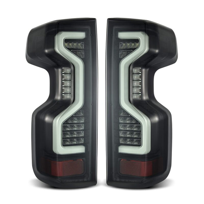 AlphaRex 19-23 Chevrolet Silverado 1500/2500HD/3500HD PRO-Series LED Tail Lights Jet Black