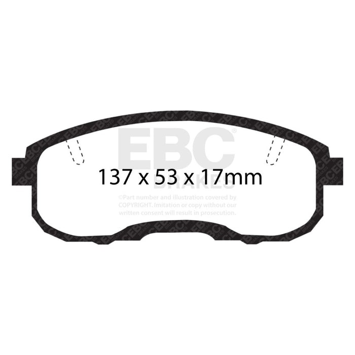 EBC 95-99 Infiniti I30 3.0 Redstuff Front Brake Pads