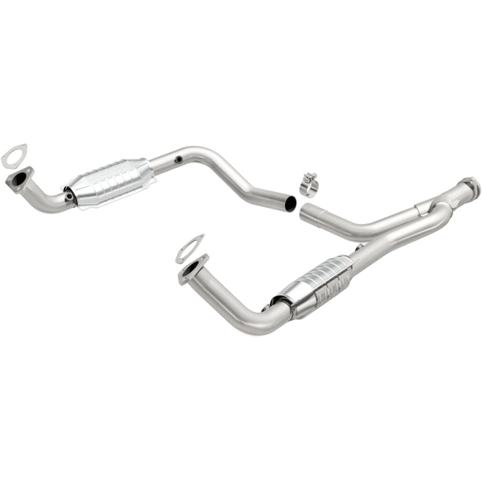 MagnaFlow DF Cat. Conv 95-99 Range Rover 4.0/4.6L GEMS Y-Pipe Assembly *NOT FOR SALE IN CALIFORNIA*