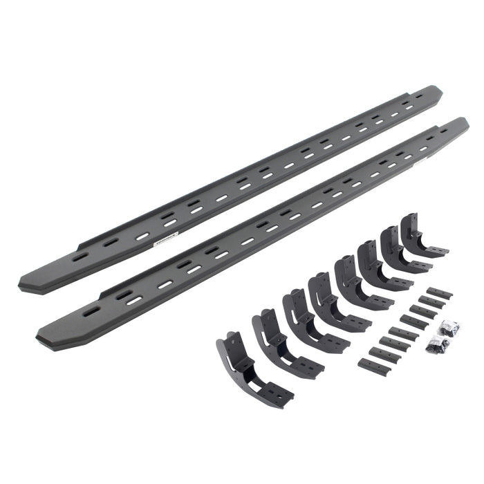 Go Rhino 19-25 Chevrolet Silverado 1500 RB30 Slim Running board + Brackets - Textured Black