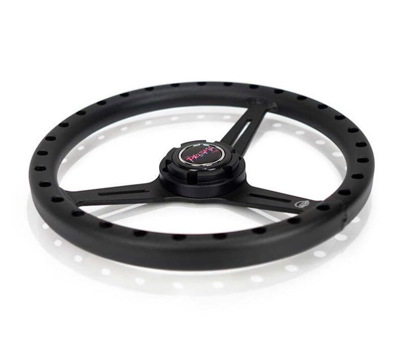 NRG Aluminum Steering Wheel 330mm - Extra Light - Ergonomic Grip - Anadized Black