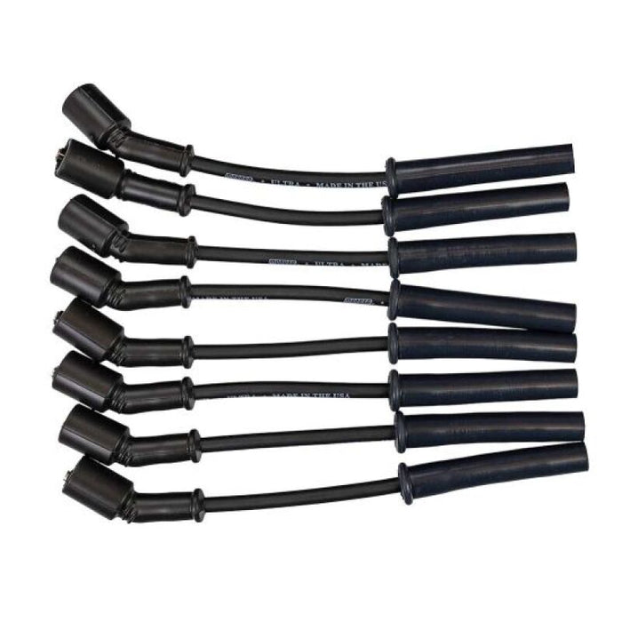 Moroso GM Gen V LT1/LT4 Ultra 350 8mm Multi-Angle Boot Ignition Spark Plug Wire Set - Black