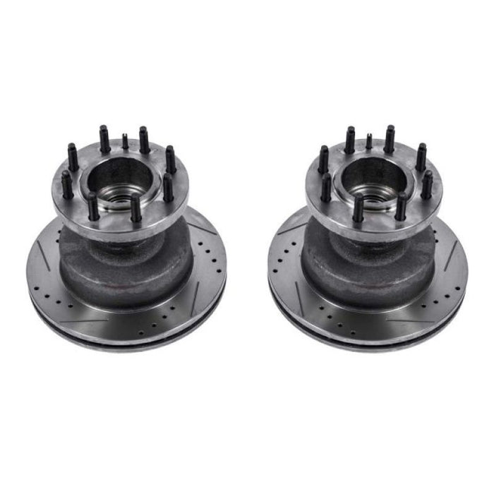 Power Stop 03-07 Ford E-450 Super Duty Front Drilled & Slotted Rotor - Pair