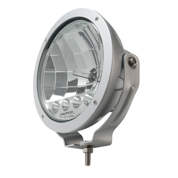 Putco HID Lamp w/4 LED DayTime Running Lights - 9in Silver Housing w/ Clear Lens HID Off Road Lamps