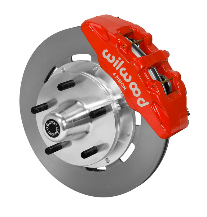 Wilwood kit front wwe pro spindle DP6 5X5.00 hub 12.19 rotor red