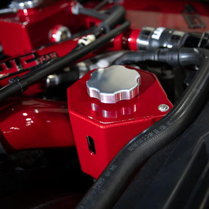 Wehrli 17-26 Ford Power Stroke 6.7L Power Steering Reservoir Cover - Sparkle Bomber Orange