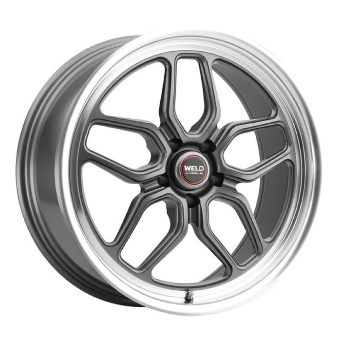 Weld S108 22X12 Laguna 5X127 ET-57 BS4.25 Gloss Gun Diamond Lip 78.1