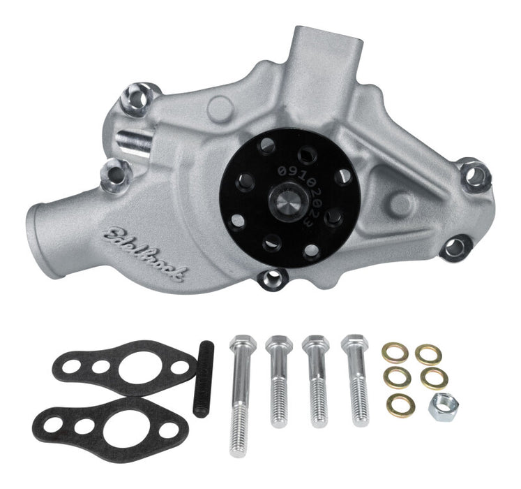 Edelbrock Water Pump for Small-Block 1971-82 Corvettes in Satin Finish (Short)