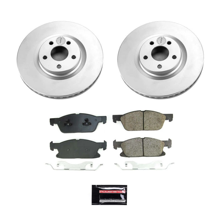 Power Stop 17-20 Lincoln Continental Front Z17 Coated Brake Kit