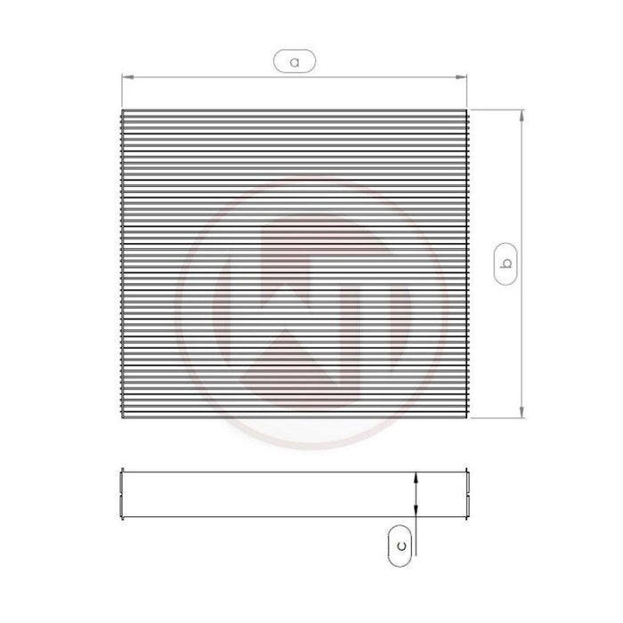 Wagner Tuning 563x468x32mm Radiator Core