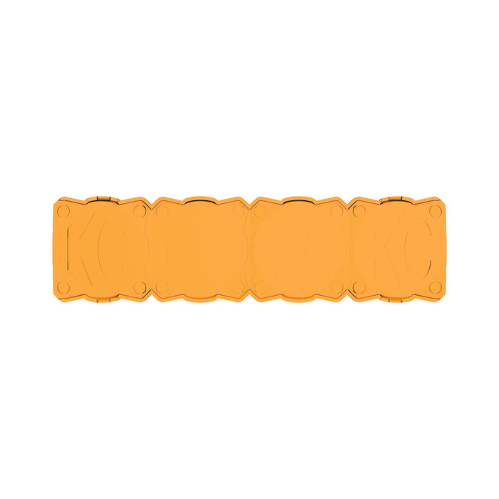 KC HiLiTES FLEX ERA LED Light Bar 10in. Light Shield - Amber (SHIELD ONLY)