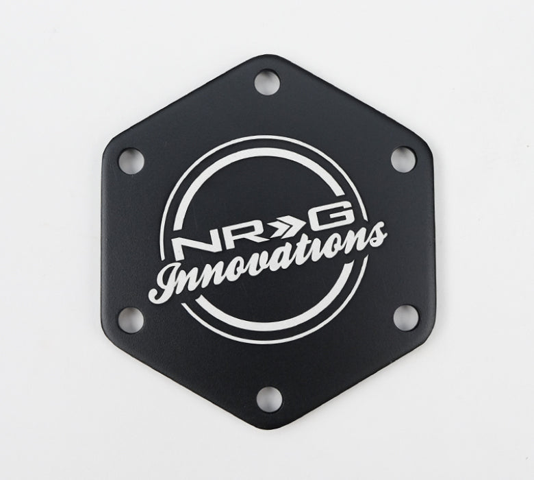 NRG Carbon Fiber w/ Red Texalium Fabrics Horn Delete Button Circular Logo Front/ Back