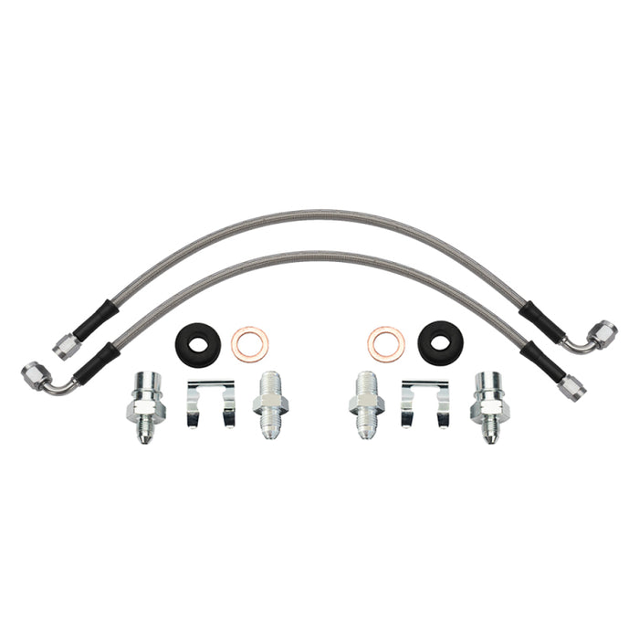 Wilwood flexline kit 16IN. 90 deg -3 male to M10-1.0 BF M10-1.0 banjo