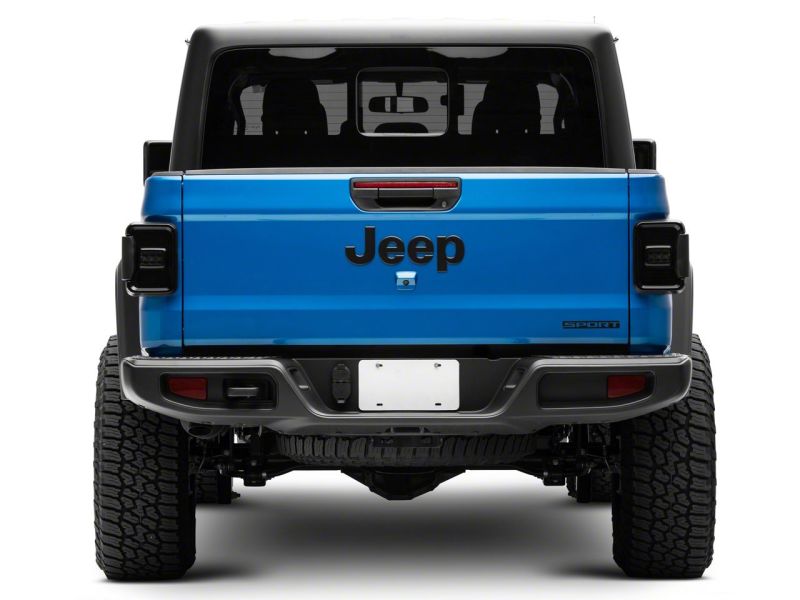 Raxiom 20-23 Jeep Gladiator JT Axial Series LED Tail Lights- Black Housing (Smoked Lens)