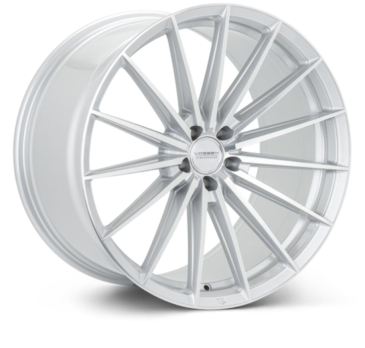 Vossen HFX-4 24x10 - 5x112 - ET5 - Deep - 66.5 - Silver Polished Wheel