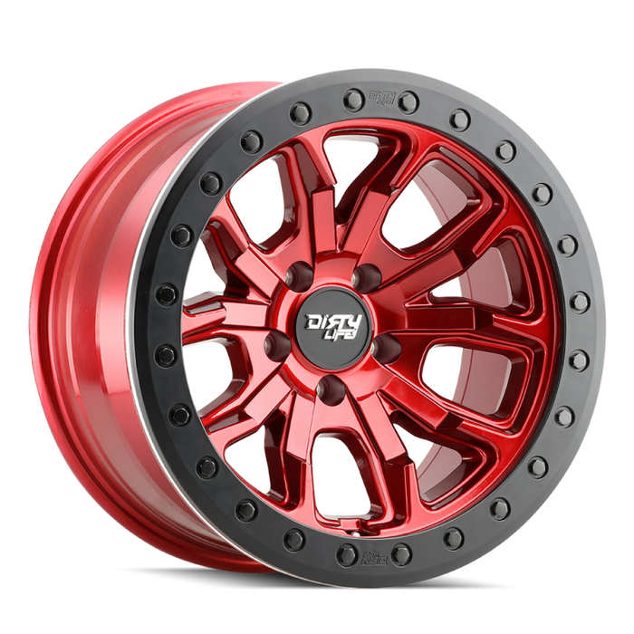 Dirty Life 9303 DT-1 17x9 / 5x127 BP / -38mm Offset / 78.1mm Hub Crimson Candy Red Wheel